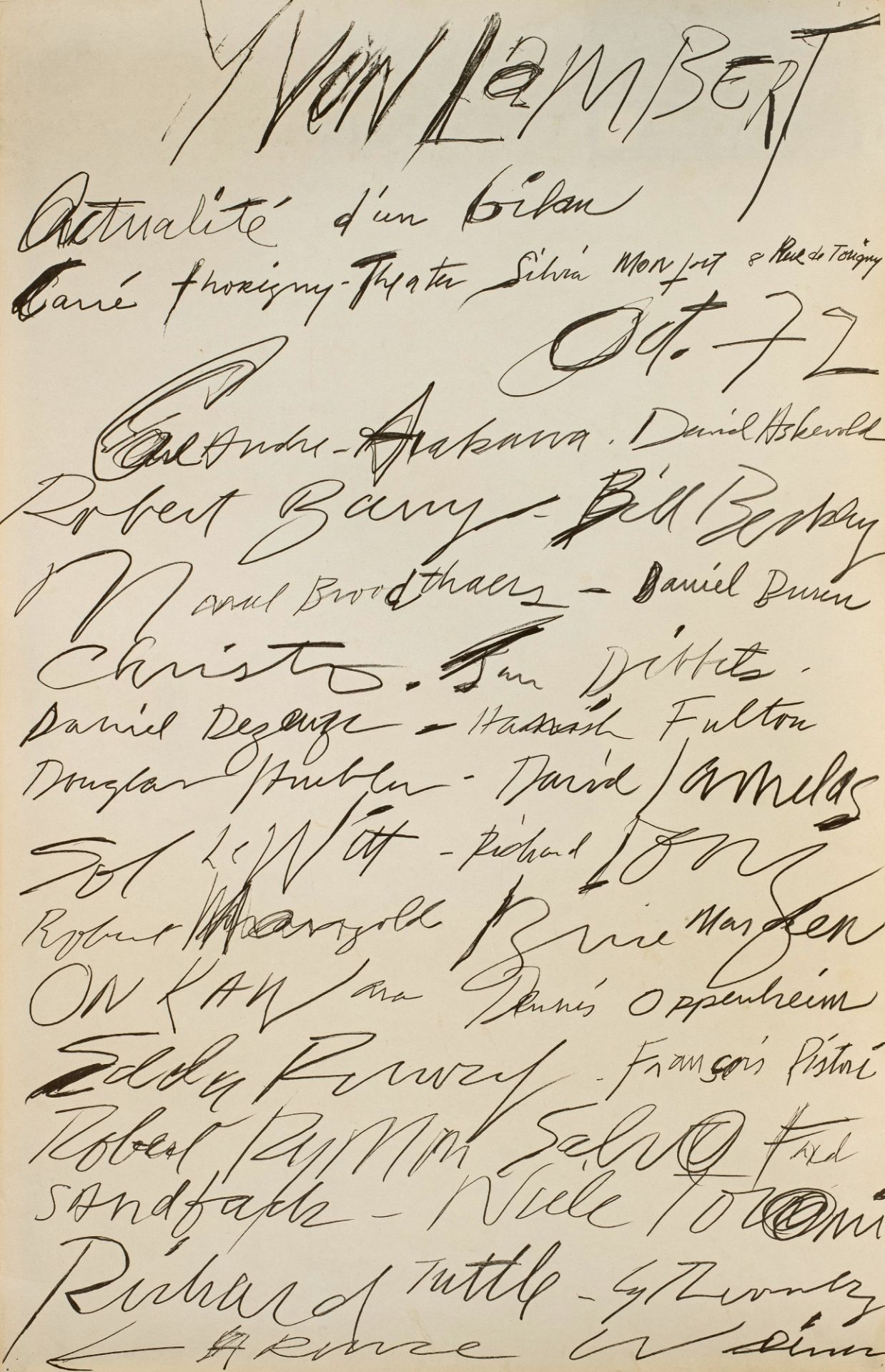 Twombly, Cy | 1928 Lexington, Virginia, USA - 2011 Rom, Italien