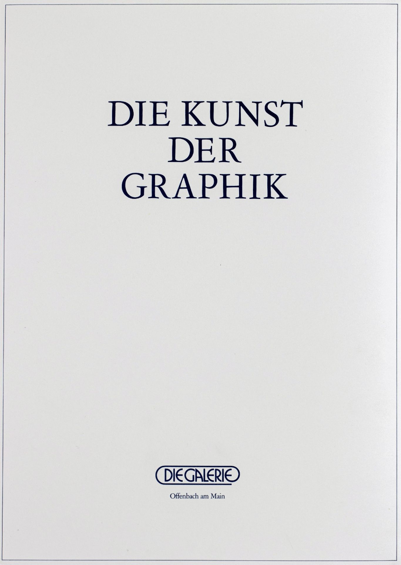 Konvolut von sechs Grafiken des 20. Jh. aus: "Die Kunst der Graphik", Die Galerie, Offenbach am Main - Bild 8 aus 8