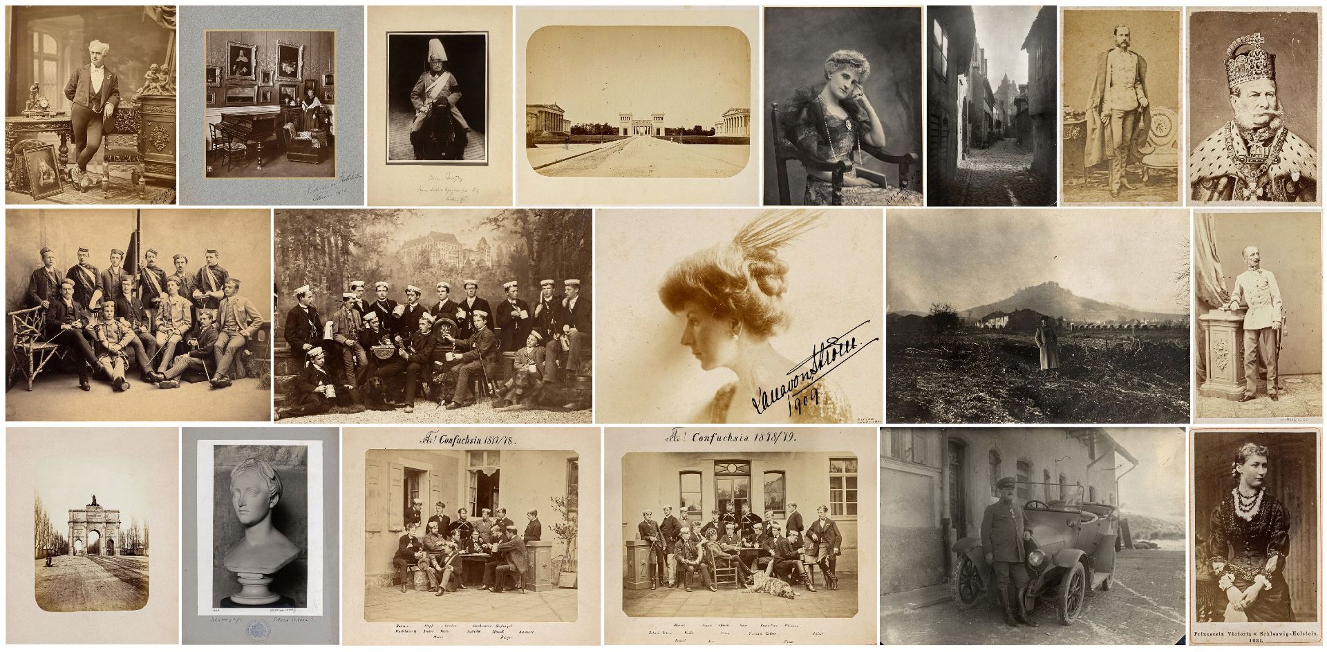 FOTOGRAFIE | Konvolut von 19 historischen Aufnahmen
