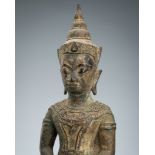 A BRONZE FIGURE OF BUDDHA, AYUTTHAYA, 17TH CENTURY