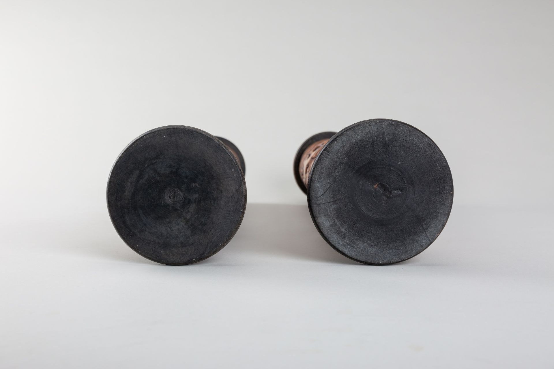 TWO BAMBOO 'BOYS AT PLAY' INCENSE HOLDERS, QING DYNASTY - Image 11 of 12