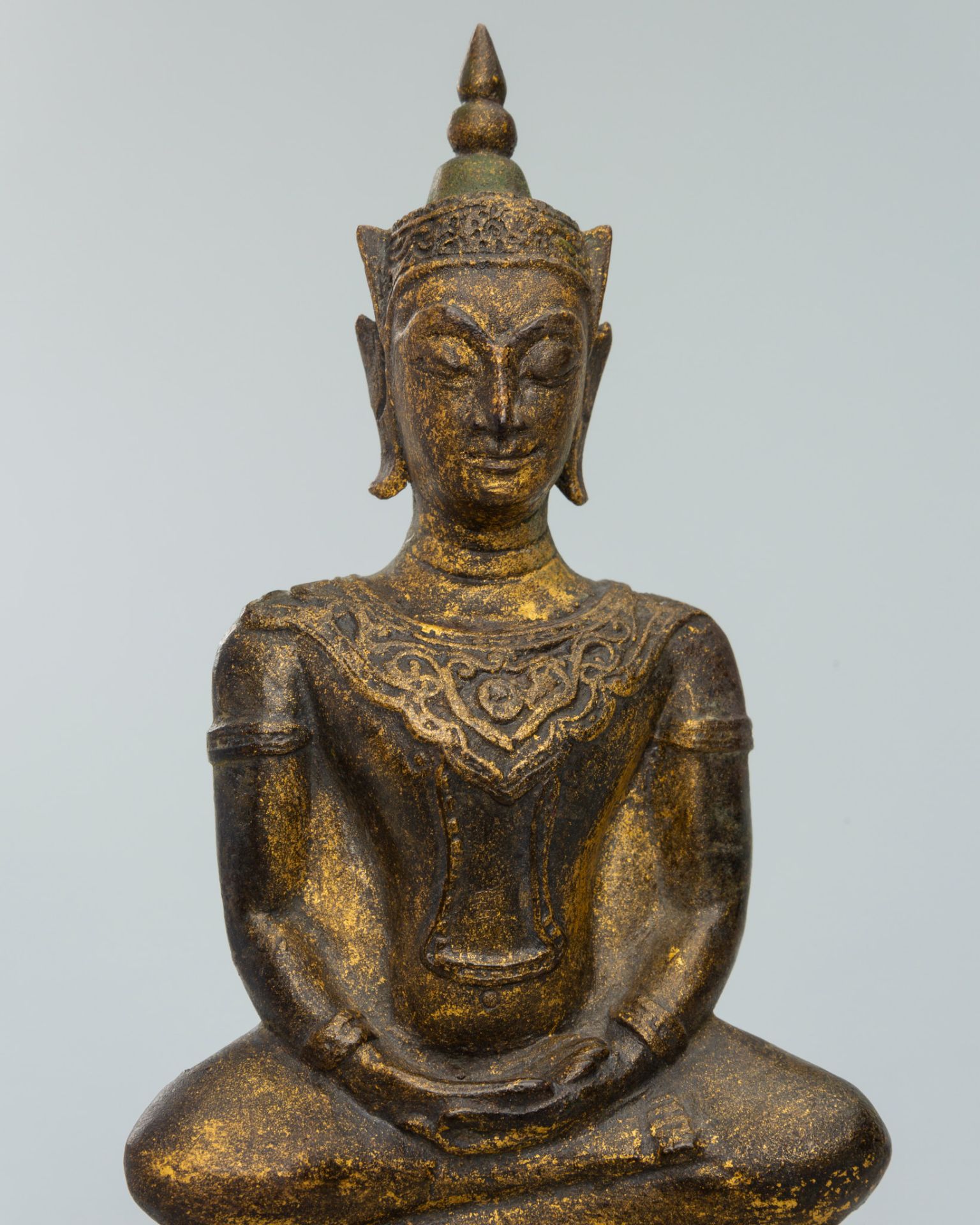 A THAI BRONZE FIGURE OF BUDDHA, AYUTTHAYA STYLE