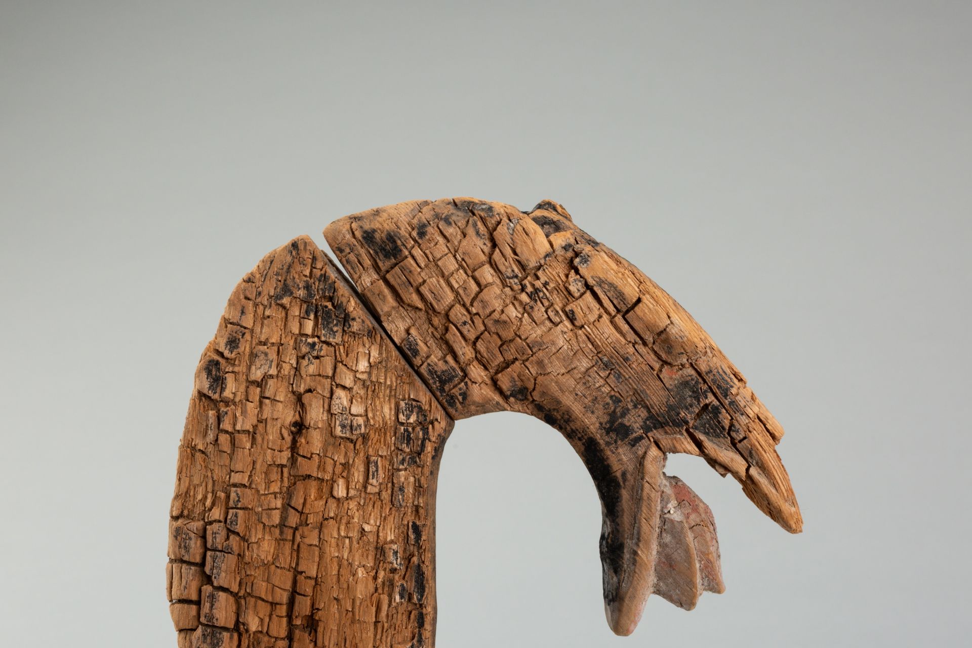 A WOOD FIGURE OF A HORSE, HAN DYNASTY AND LATER - Image 2 of 8