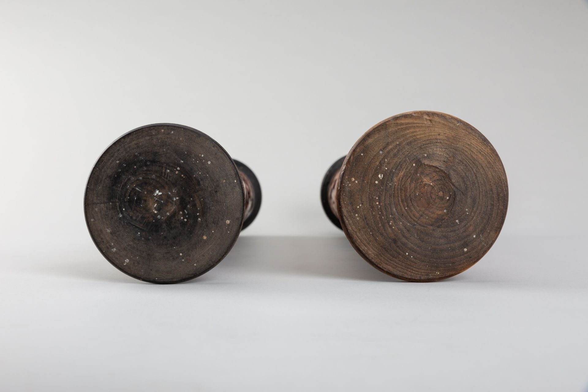 TWO BAMBOO 'BOYS AT PLAY' INCENSE HOLDERS, QING DYNASTY - Image 12 of 12