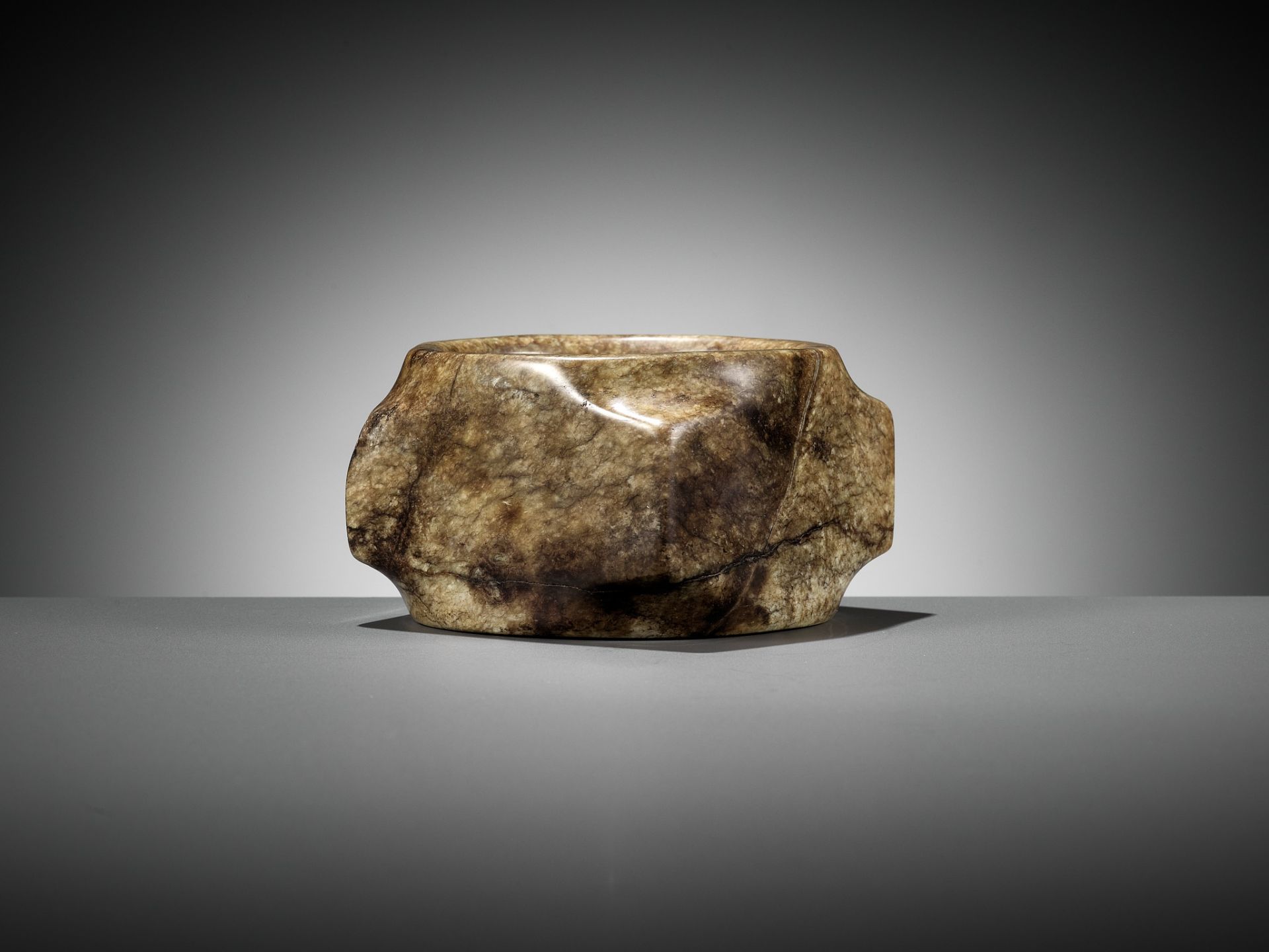 A MOTTLED JADE CONG, LATE NEOLITHIC TO SHANG DYNASTY - Image 11 of 14