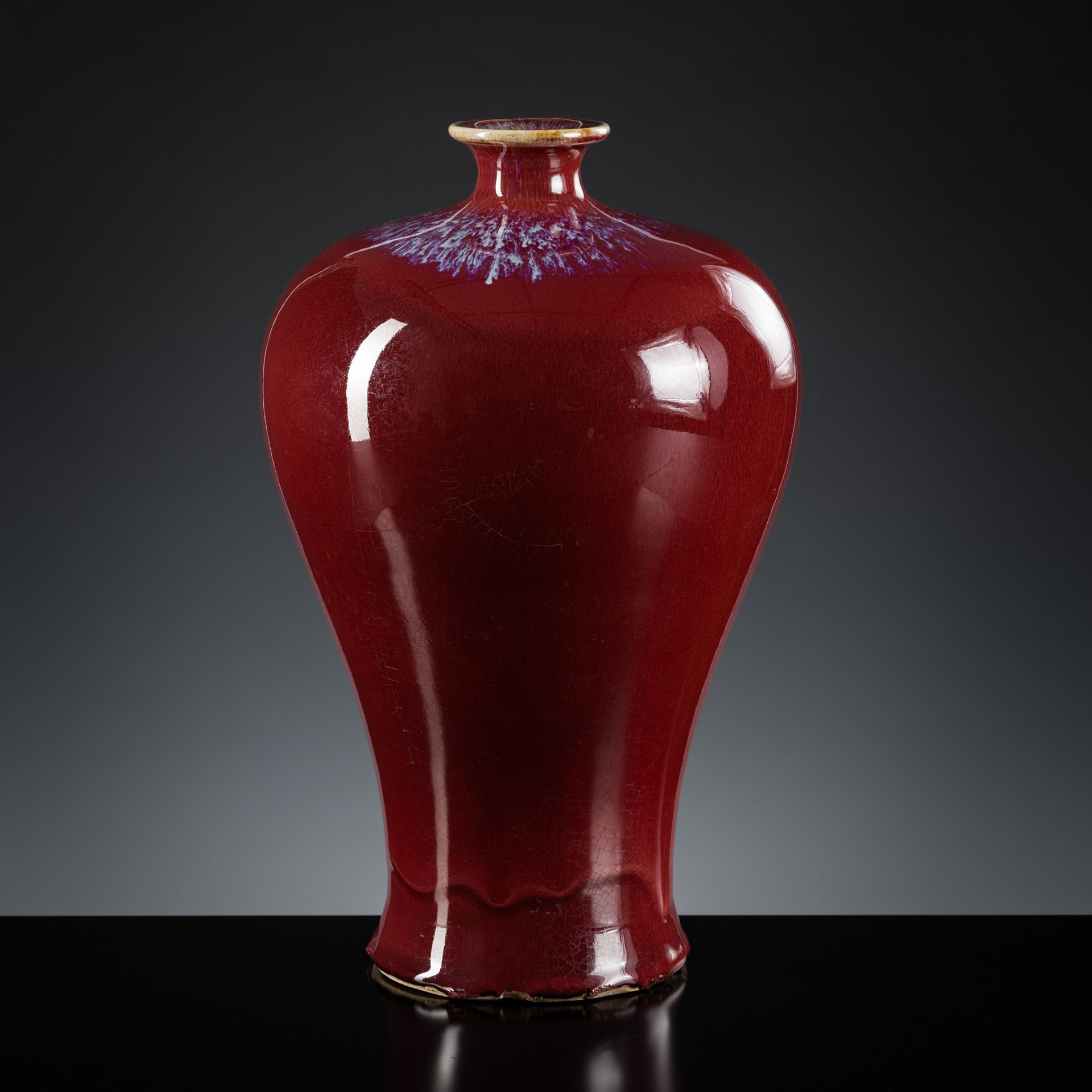 A FLAMBE-GLAZED VASE, MEIPING, LATE QING DYNASTY TO REPUBLIC PERIOD