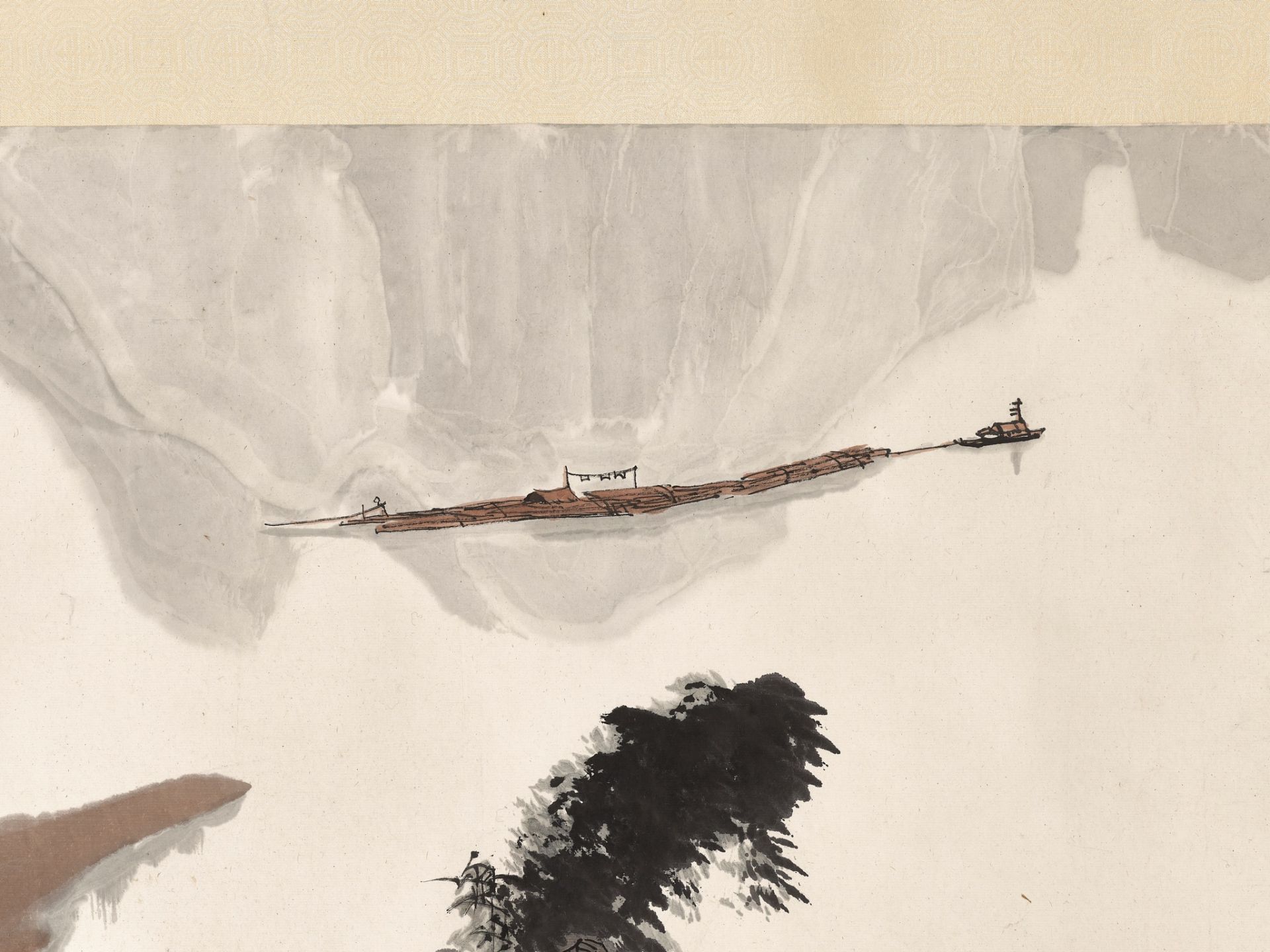 WATER AND RIVER LANDSCAPE', BY WANG WEIBAO (B. 1942), DATED 1981 - Image 5 of 15