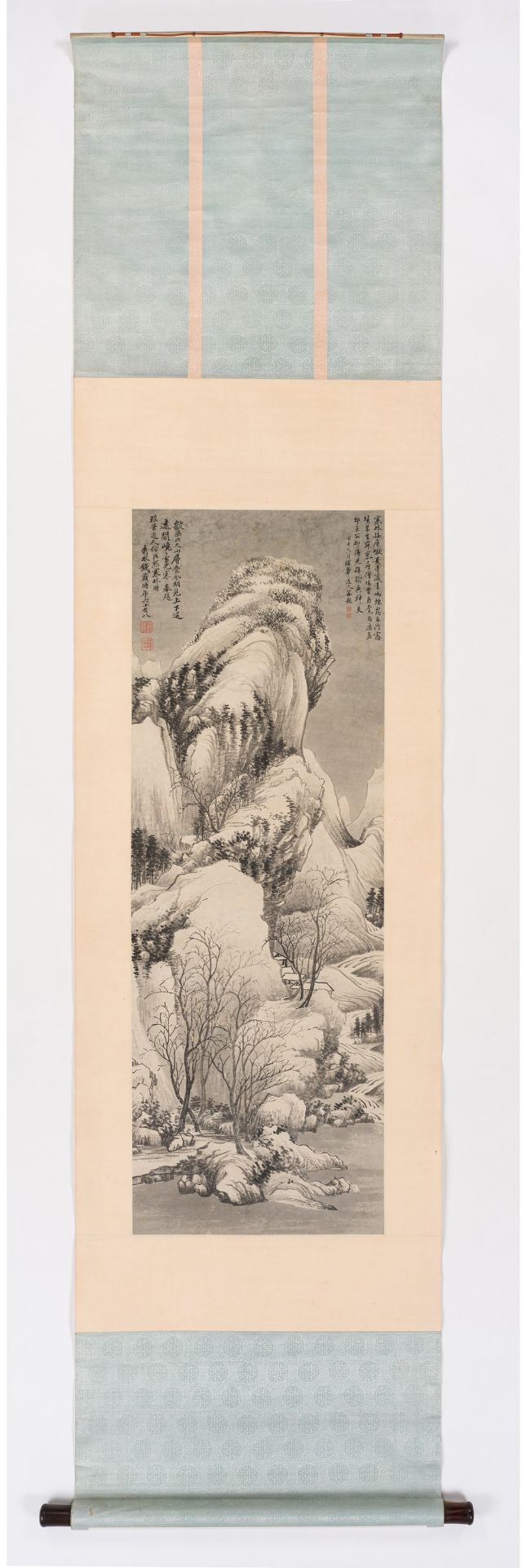 HONG WU (1743-1811): 'LANDSCAPE AFTER JURAN', DATED 1804 - Image 6 of 8