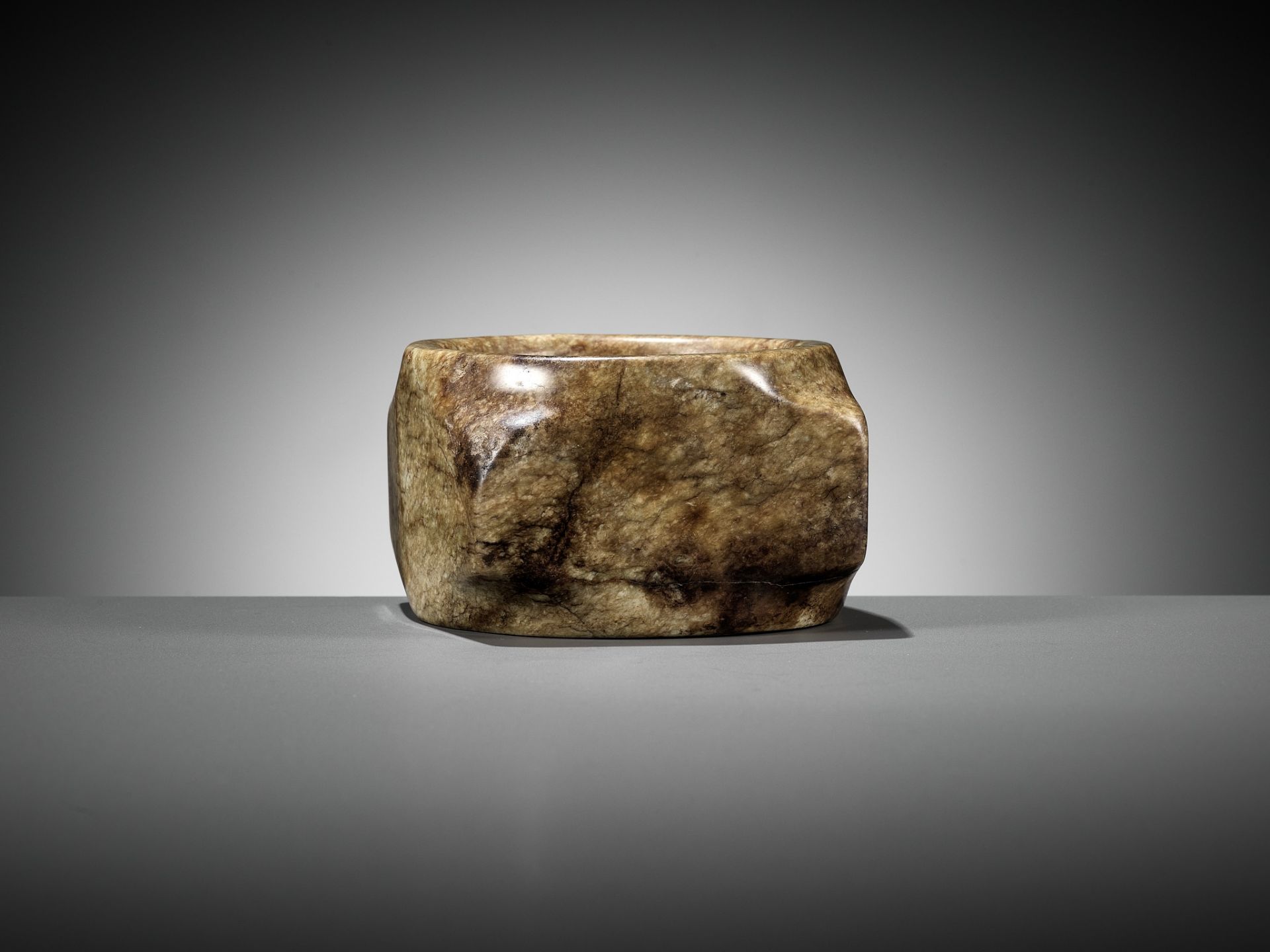 A MOTTLED JADE CONG, LATE NEOLITHIC TO SHANG DYNASTY - Image 2 of 14