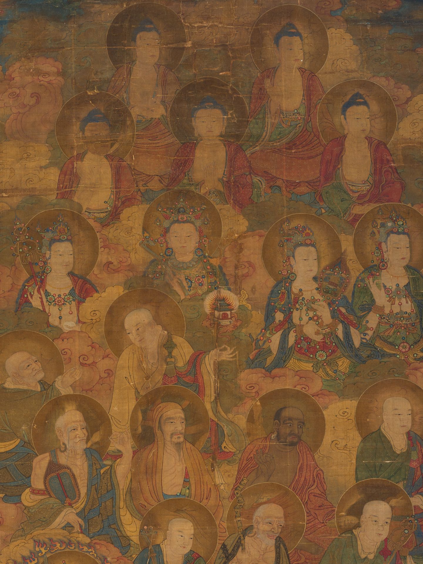 BUDDHAS, BODHISATTVAS, ARHATS, AND A VAJRAPANI' - Image 3 of 9