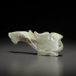 A JADE 'BIRD' PENDANT, SHANG TO WESTERN ZHOU DYNASTY