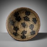 A JIZHOU PAPERCUT RESIST-DECORATED 'PRUNUS' BOWL, SOUTHERN SONG DYNASTY