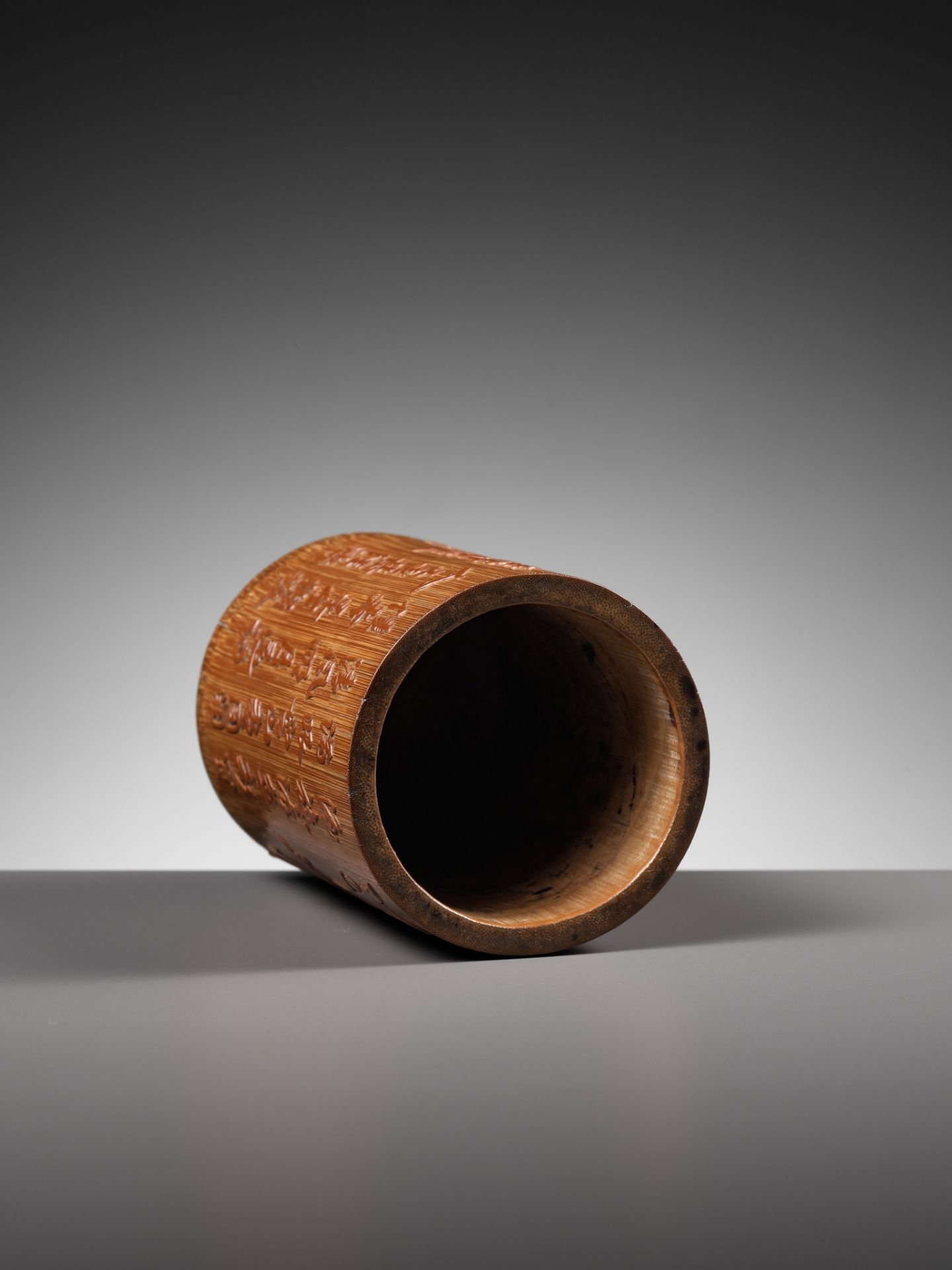 A BAMBOO 'CRAB' BRUSHPOT, BITONG, BY LIU SONGSEN, DATED 1756 - Image 13 of 14