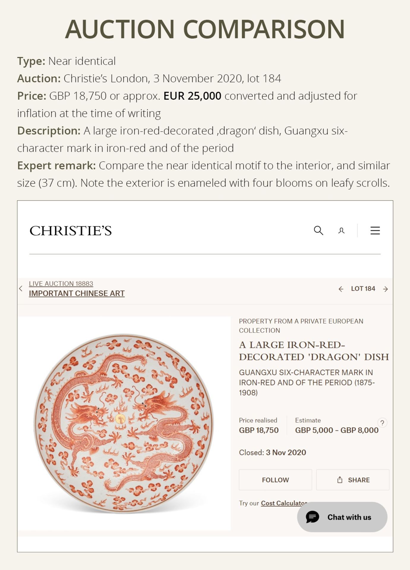 A LARGE IRON-RED AND GILT 'DRAGONS' DISH, GUANGXU MARK AND PERIOD - Image 6 of 11