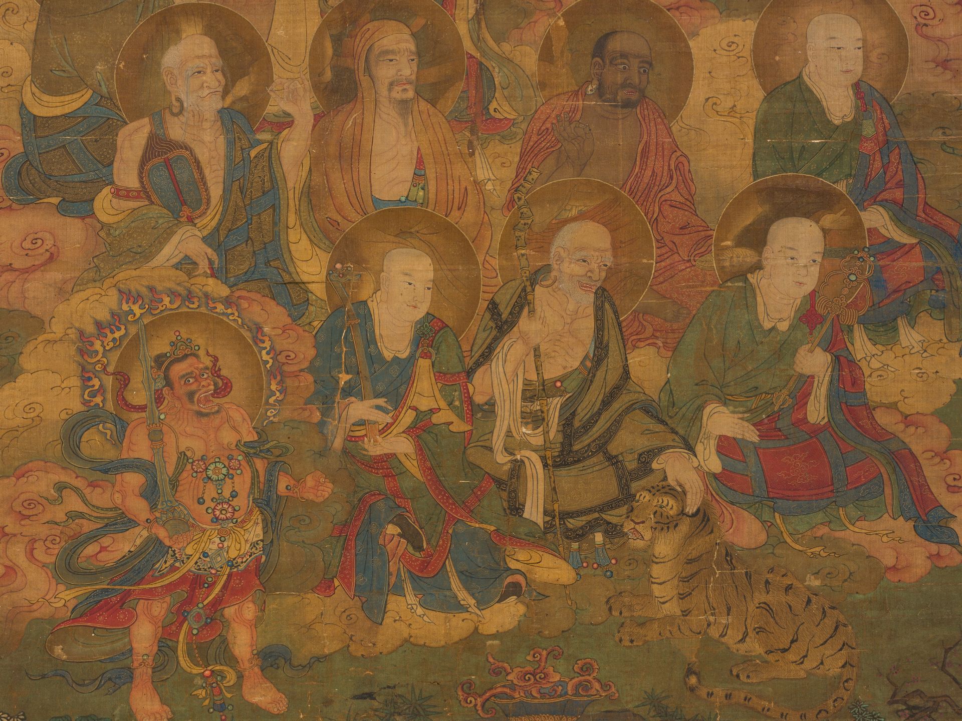 BUDDHAS, BODHISATTVAS, ARHATS, AND A VAJRAPANI' - Image 6 of 9