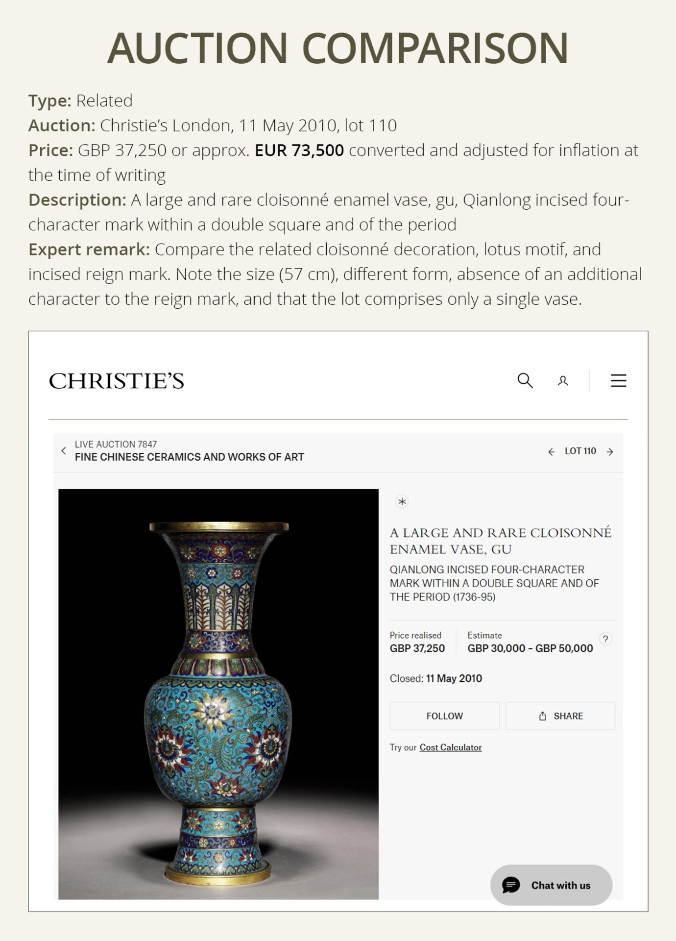 AN IMPERIAL PAIR OF QUADRILOBED CLOISONNÉ ENAMEL ‘LOTUS’ VASES, QIANLONG MARK AND OF THE PERIOD - Image 11 of 17