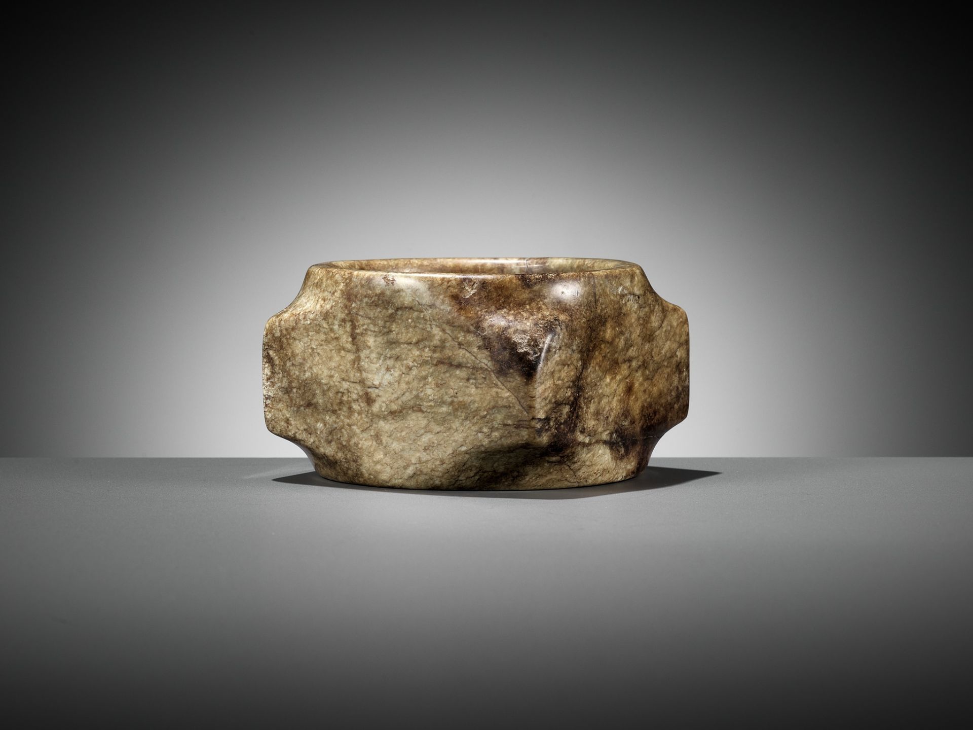 A MOTTLED JADE CONG, LATE NEOLITHIC TO SHANG DYNASTY - Image 6 of 14