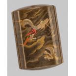 A FINE GOLD LACQUER FOUR-CASE INRO WITH A DRAGON AND MOUNT FUJI