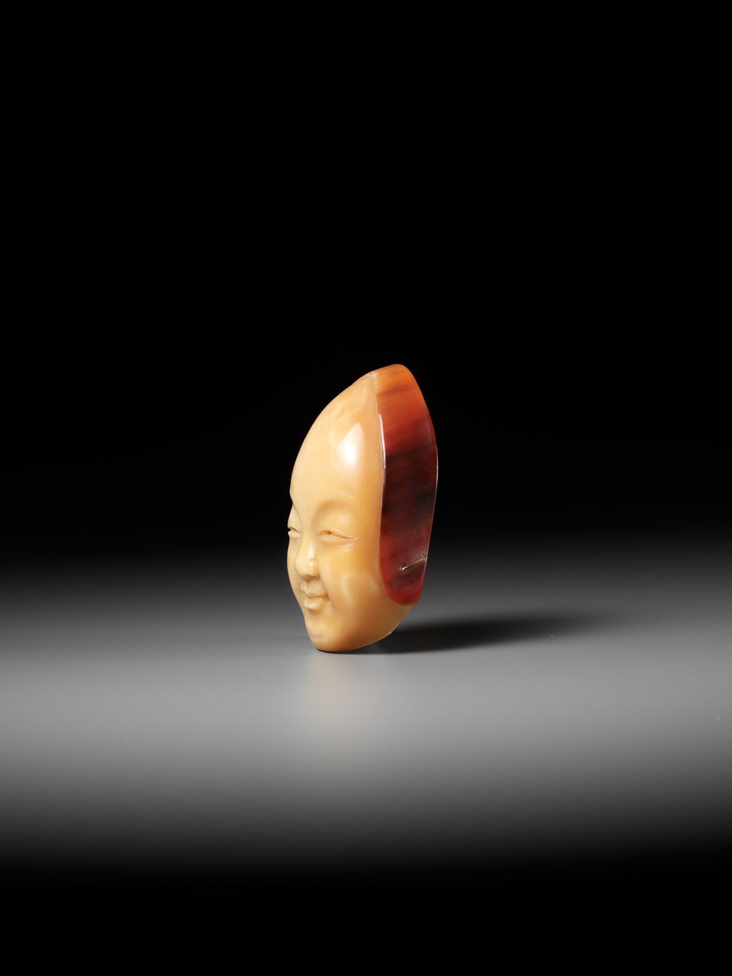 MEIGYOKUSAI: A RARE HONEN (HORNBILL) NETSUKE OF SHOJO - Image 6 of 11