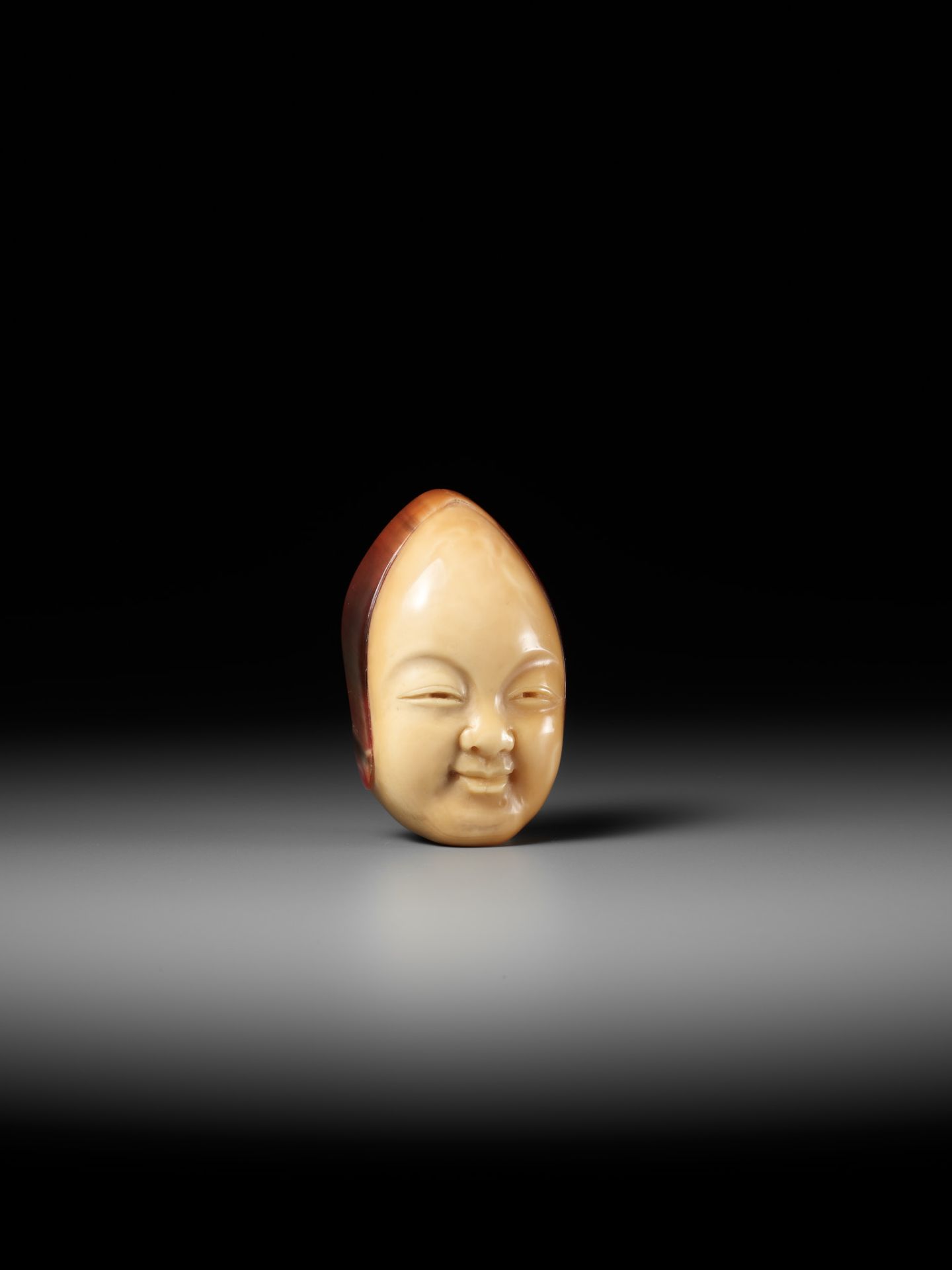 MEIGYOKUSAI: A RARE HONEN (HORNBILL) NETSUKE OF SHOJO - Image 8 of 11