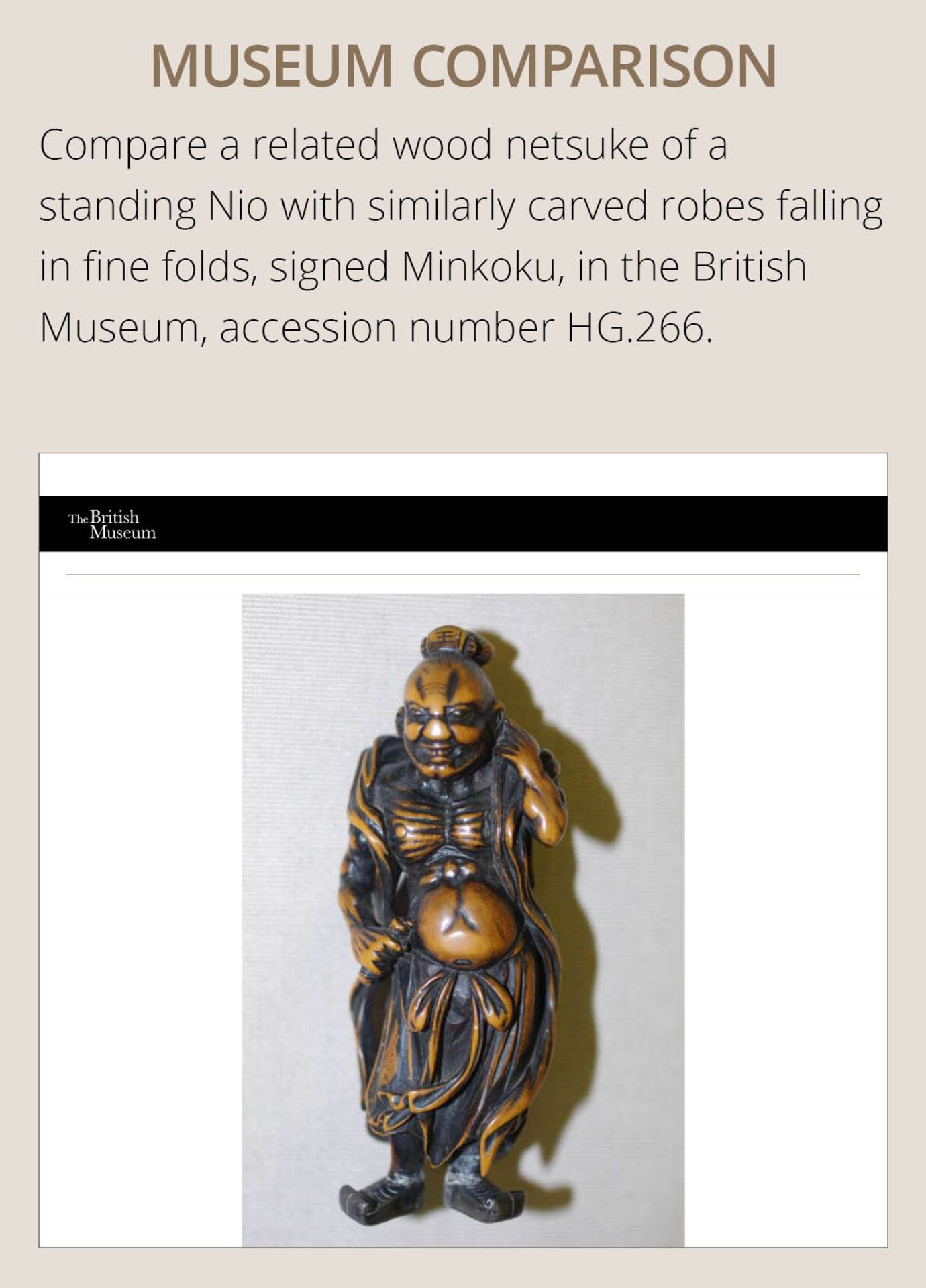 MINKOKU: A SUPERB WOOD NETSUKE OF DARUMA - Bild 5 aus 14