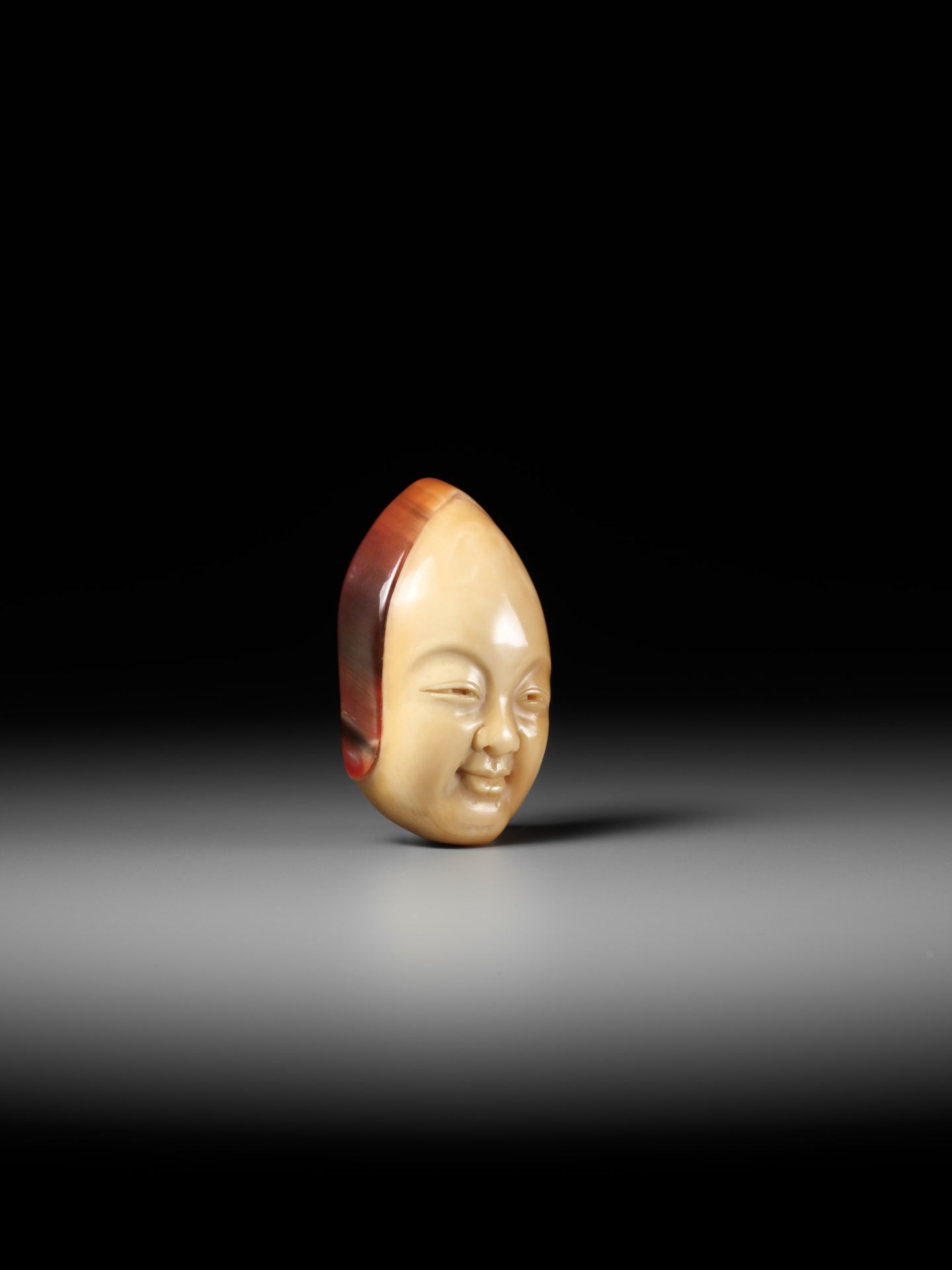 MEIGYOKUSAI: A RARE HONEN (HORNBILL) NETSUKE OF SHOJO - Image 5 of 11