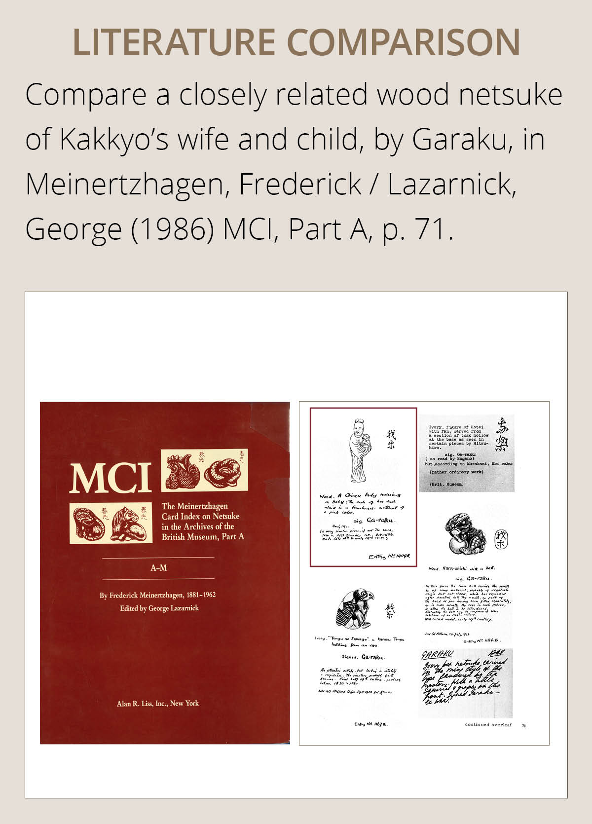 A WOOD NETSUKE OF KAKKYO'S WIFE AND CHILD - Image 5 of 12