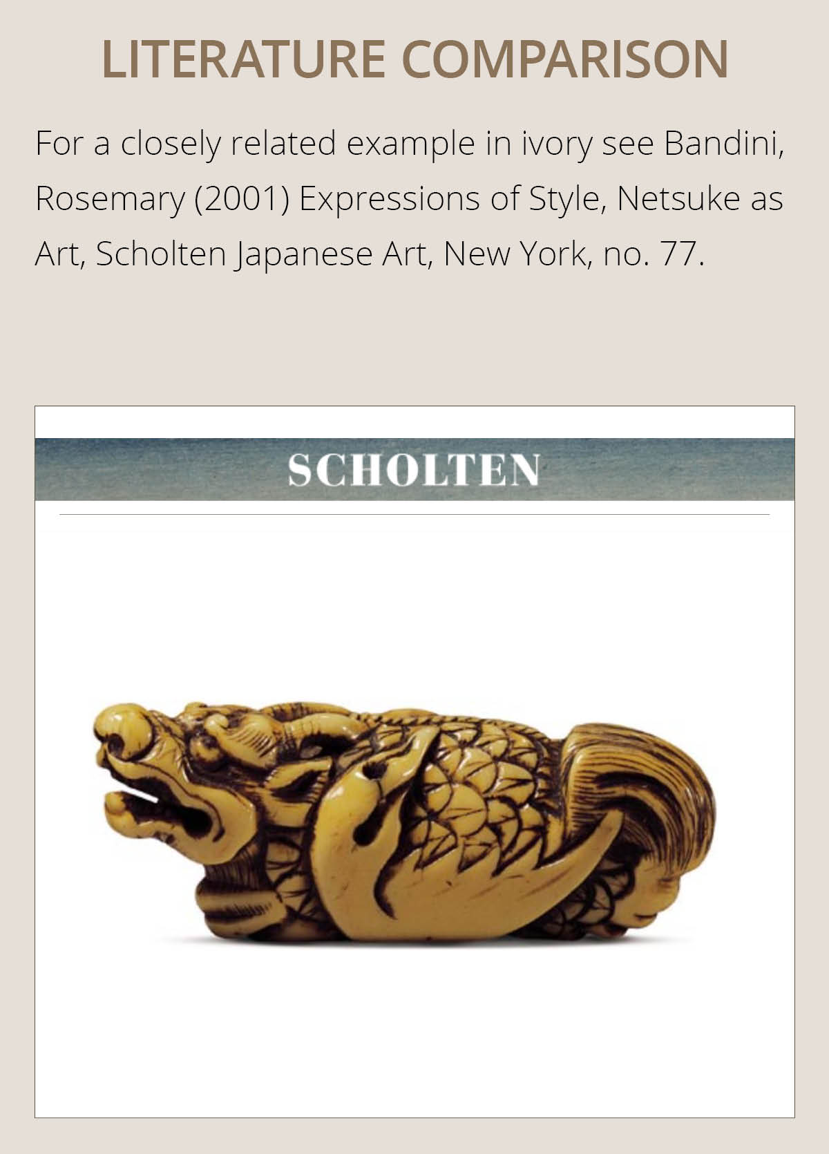 A RARE WOOD NETSUKE OF A HIRYU (FLYING DRAGON), SOKEN KISHO TYPE - Image 5 of 17