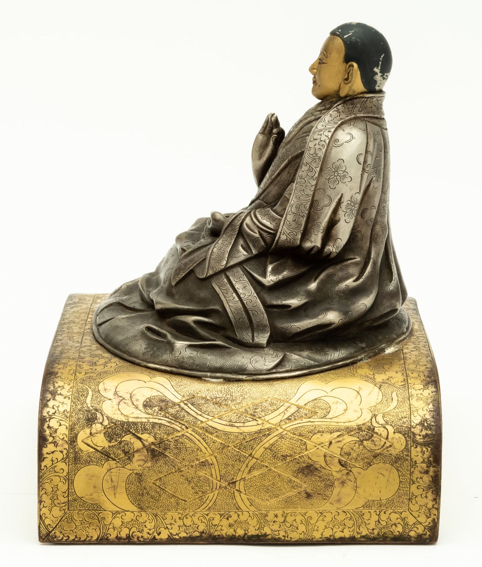 RARE TIBETAN BRONZE OF DALAI LAMA - Image 2 of 4