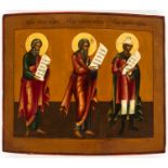 RUSSIAN ICON SHOWING ST. PROPHETS SOPHONIAS, JOEL AND DANIEL