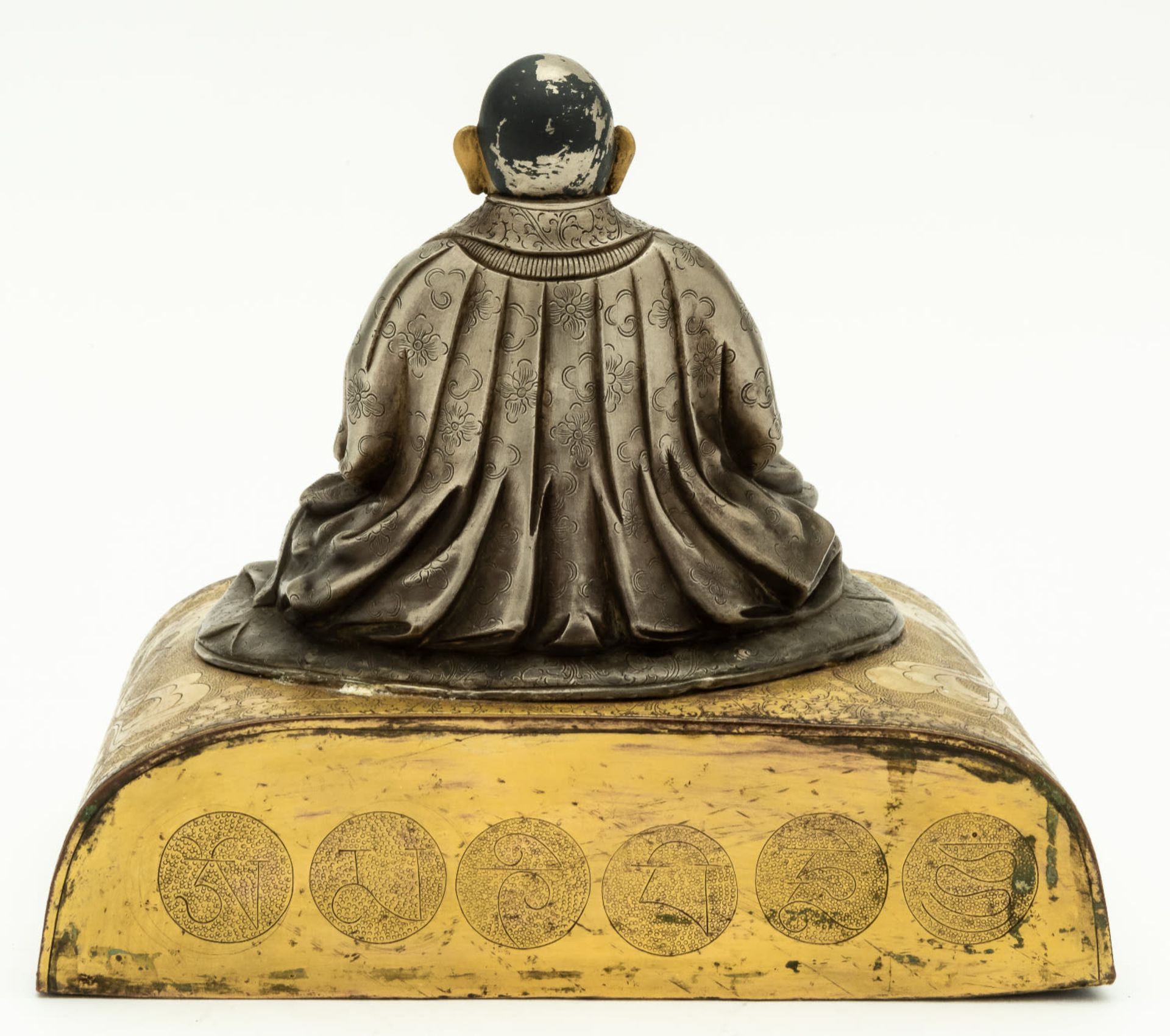 SELTENE BRONZE DES DALAI LAMA - Bild 3 aus 4