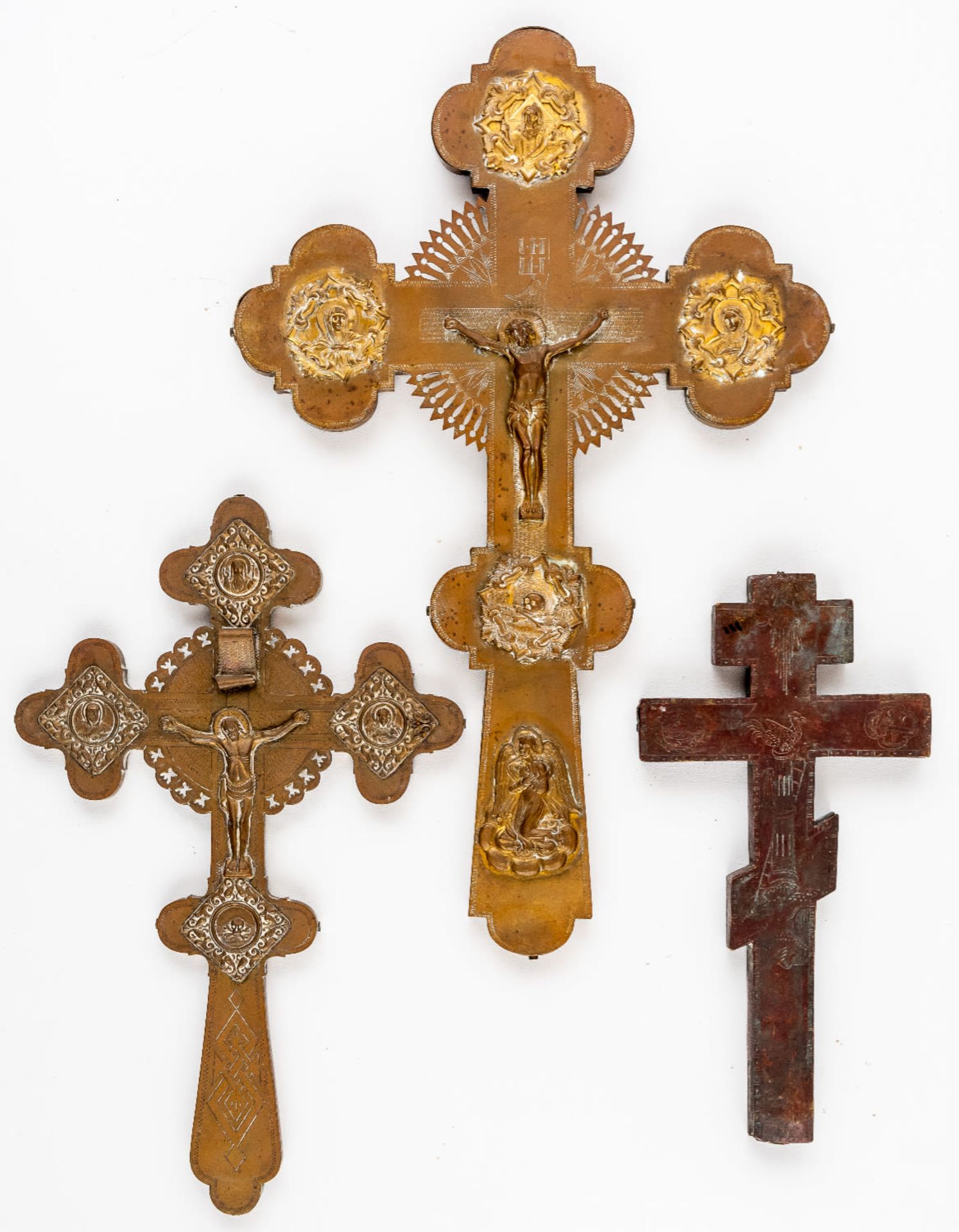 3 RUSSIAN BENEDICTION CROSSES