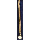 Heavy 18 ct. gold pocket watch chain by IWC,
