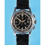Ertus Watch Co., wristwatch with column wheel chronograph and 30-minute counter, reference counter,