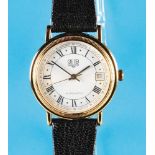 GUB Glashütter Uhrenbetriebe, mint condition Plaqué-Automatic Wristwatch with center seconds and da