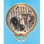 Elgin Natl. Watch Co., "B.W.Raymond", American pocket watch with power reserve, 10 ct. goldfilled ca