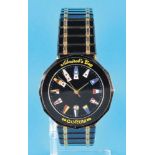 Corum Admiral's Cup quartz wristwatch with date and bi-color steel link bracelet with folding clasp,