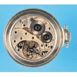 Large railroad metal pocket watch with screw-on lid and screw-on bezel,