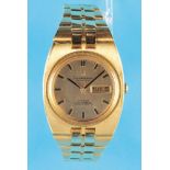 Omega Constellation Chronometer Automatic 18 ct. Gold Wristwatch with day of the week, month and 18-