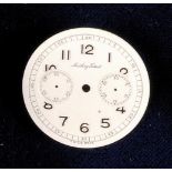 Matthey Tissot, silver-plated dial with Arabic Numbers, Arabic Minute Track,