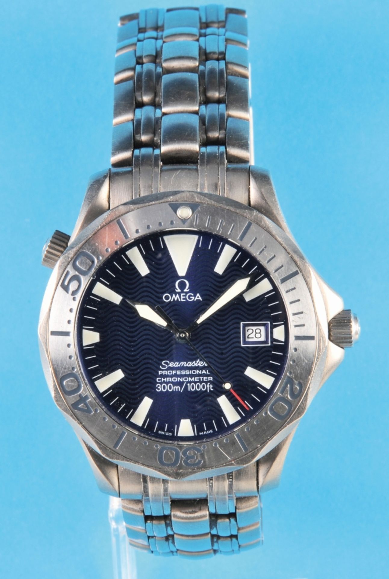 Omega Seamaster Professional Chronometer 300m automatic wristwatch in titanium case with titanium br
