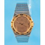 Omega Constellation Chronometer Automatic steel/gold wristwatch with steel/gold bracelet, center sec