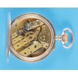 Large silver pocket watch with good Swiss pocket watch movement, similar to Vacheron & Constantin,