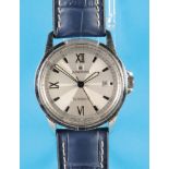 Junghans Automatic wristwatch with center seconds and date, 27/4517, cal. ETA 2824-2, steel case wit