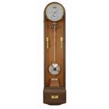 Fine precision seconds pendulum wall clock with 35-day movement, regulator dial and second pendulum