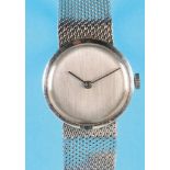 Georg Jensen, designer ladies' steel wristwatch with steel Milanese bracelet,