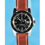 Mortima Super Datomatic Waterproof 100%, diver's wristwatch, Case with Stainless Mortima de Luxe sc