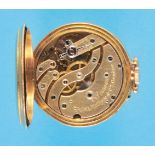 Patek, Philippe & Cie, Genève, ladies' gold enamel pocket watch No. 133055, 18 ct. gold case with co