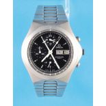 Omega Speedmaster Mark V automatic wristwatch with chronograph with central minute counter, 12-hour