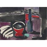 Böttcher, Manfred - (Dunkles Stilleben)